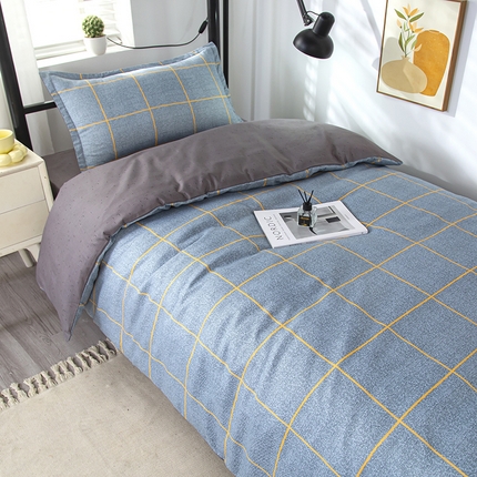 91家纺网 家纺一手货源 找家纺 悦织湾家纺 2025新款印花学生宿舍亲肤芦荟棉三件套单双人四件套轻奢印花磨毛床上用品 富士山下