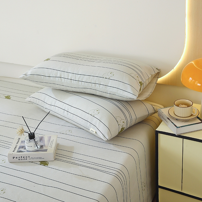 91家纺网 家纺一手货源 找家纺 爱彼家纺 2025新款锦柔老粗布席子凉席床单 条条龙