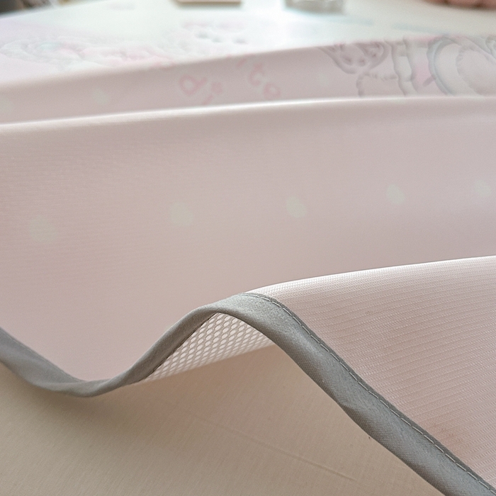 91家纺网 家纺一手货源 找家纺 美乐迪家纺 2025新款碳光凉感冰丝席 甜心兔