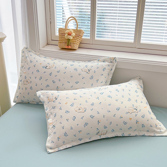 91家纺网 家纺一手货源 找家纺 西域种棉人·千百笠 2025新款A类新疆棉花夏凉被加宽包边水洗棉卡通印花吸湿透气棉花夏被空调被 凌香 优雅猫