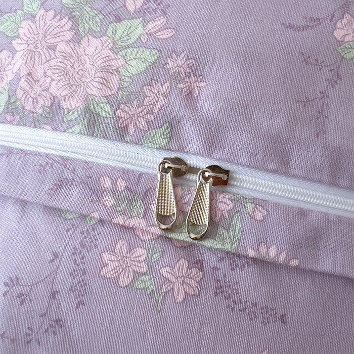 91家纺网 家纺一手货源 找家纺 优品阁  2025新款A类全棉有氧双层纱四件套 安然花语