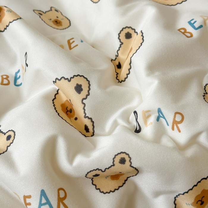 91家纺网 家纺一手货源 找家纺 觅糖家纺 2025新款软糯针织云柔大豆夏被 小白熊