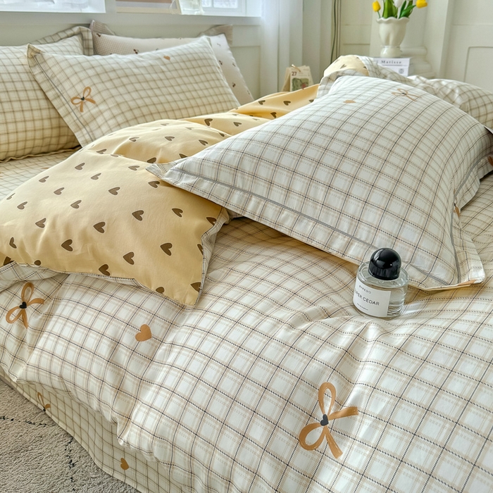 91家纺网 家纺一手货源 找家纺 红粉佳人家纺 2025春夏新款A类全棉纯棉12868纯棉单被套 极简主义