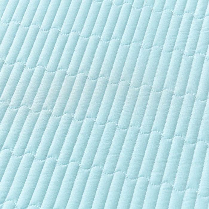 91家纺网 家纺一手货源 找家纺 星窝家纺 2025新款水洗棉花边床裙式多功能床盖三件套 经典蓝色