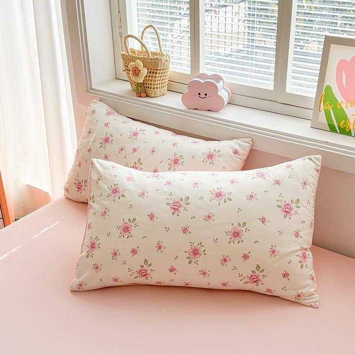 91家纺网 家纺一手货源 找家纺 （总）金喜 2025新款小清新风格有氧针织双层纱大豆被夏被四件套