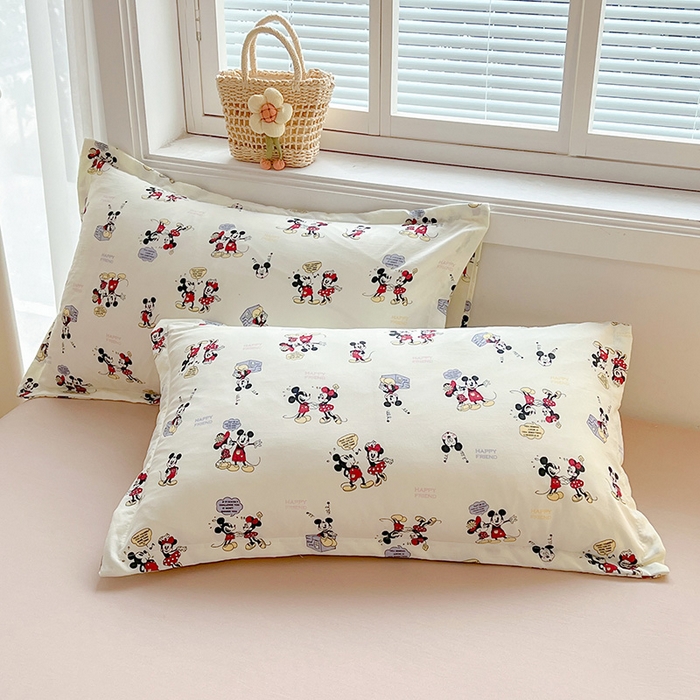 91家纺网 家纺一手货源 找家纺 西域种棉人·千百笠 2025新款A类新疆棉花夏凉被加宽包边水洗棉卡通印花吸湿透气棉花夏被空调被 凌香 米奇