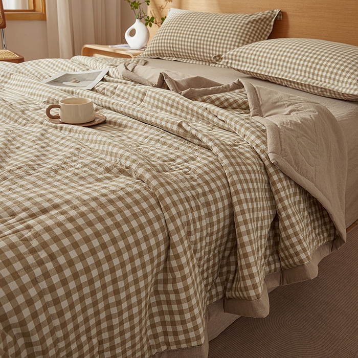 91家纺网 家纺一手货源 找家纺 （总）西域种棉人·千百笠 2025新款A类100%新疆棉花夏凉被纯棉全棉填充原棉空调被手工宽边水洗棉夏被