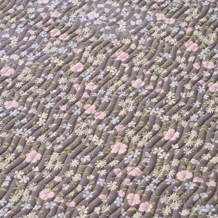 91家纺网 家纺一手货源 找家纺 X猫先生 2025新款法式全棉双层纱床盖套件夹棉床单三四件套（A类母婴级） 朵蔓