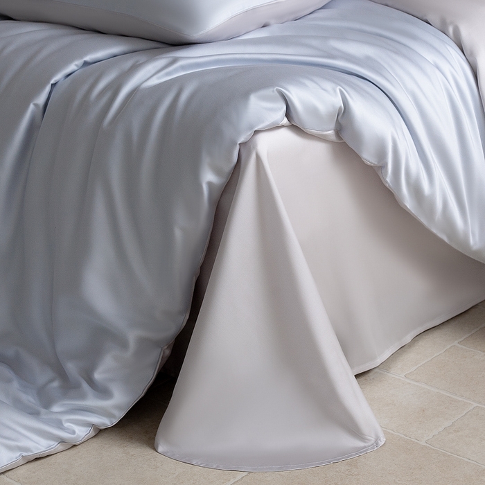 91家纺网 家纺一手货源 找家纺 云栖家居 202560支兰精天丝纯拼色四件套 海蓝银灰