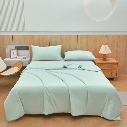 91家纺网 家纺一手货源 找家纺 （总）金喜 2025新款A类高克重冰丝夏被云母凉感夏凉被子（10%氨纶）