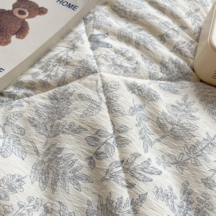 91家纺网 家纺一手货源 找家纺 老帅的工厂店 2025新款a类云感双层纱7a抗菌夏被床盖四件套 莫尼绿