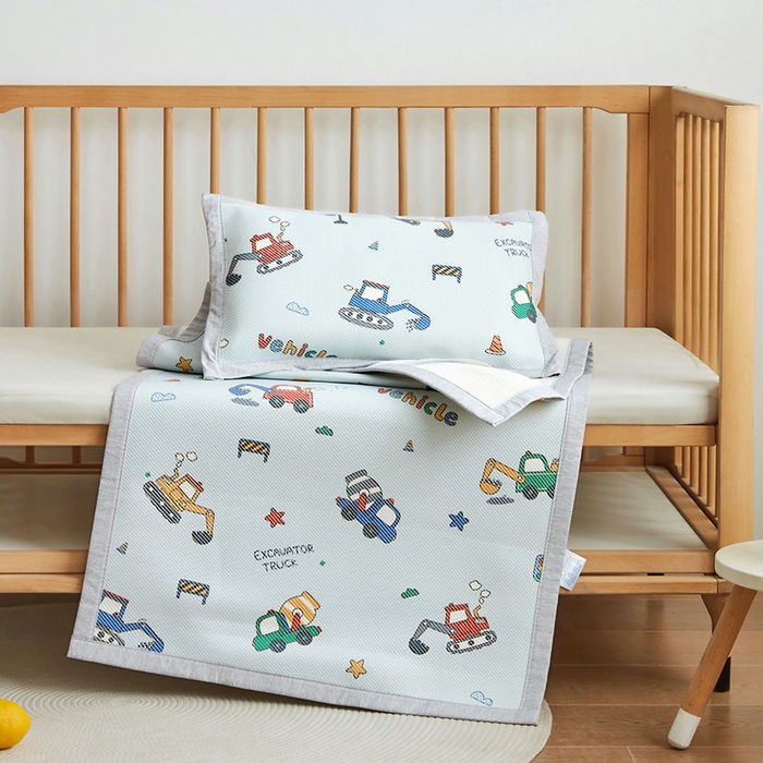 91家纺网 家纺一手货源 找家纺 嗨生活 2025新款A类儿童冰藤枕套 幼儿园枕套 儿童枕套 彩色挖掘