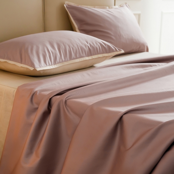 91家纺网 家纺一手货源 找家纺 2025新款长绒棉缺角工艺单品系列单被套 暮光紫