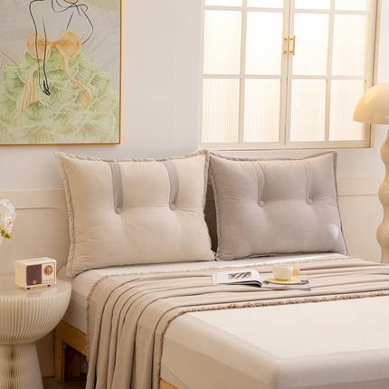 91家纺网 家纺一手货源 找家纺 （总）沐沐 2026新款雪尼绒床头靠背