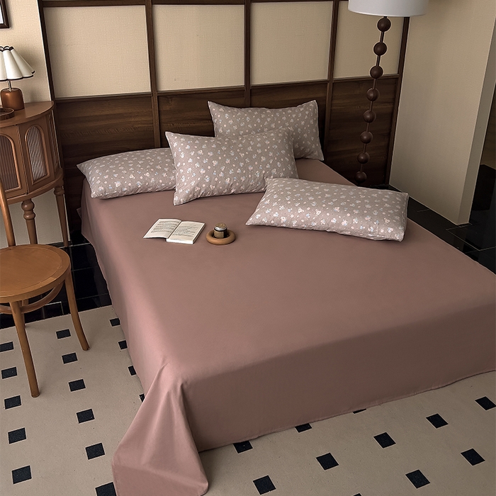 91家纺网 家纺一手货源 找家纺 优品阁  2025新款A类全棉有氧双层纱四件套 秀妍