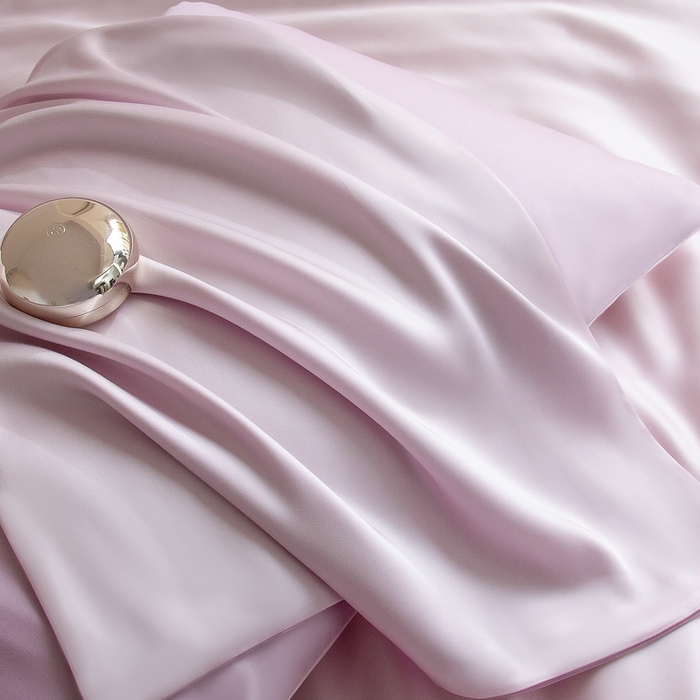 91家纺网 家纺一手货源 找家纺 云栖家居 202560支兰精天丝纯拼色四件套 极耀紫