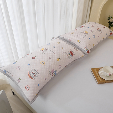 91家纺网 家纺一手货源 找家纺 （总）美宜家 2025新款夏季凉感丝绗缝绑带枕巾隔脏吸汗冰丝枕巾