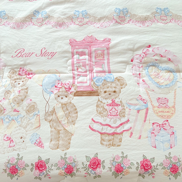 91家纺网 家纺一手货源 找家纺 西域种棉人·千百笠 2025新款A类新疆棉花夏凉被加宽包边水洗棉卡通印花吸湿透气棉花夏被空调被 凌香 泰迪熊