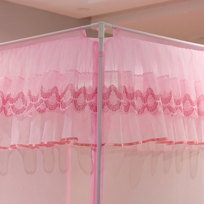 91家纺网 家纺一手货源 找家纺 （总）夏彩 2025新款U型三开门外穿坐床蚊帐系列-货号88538/88539