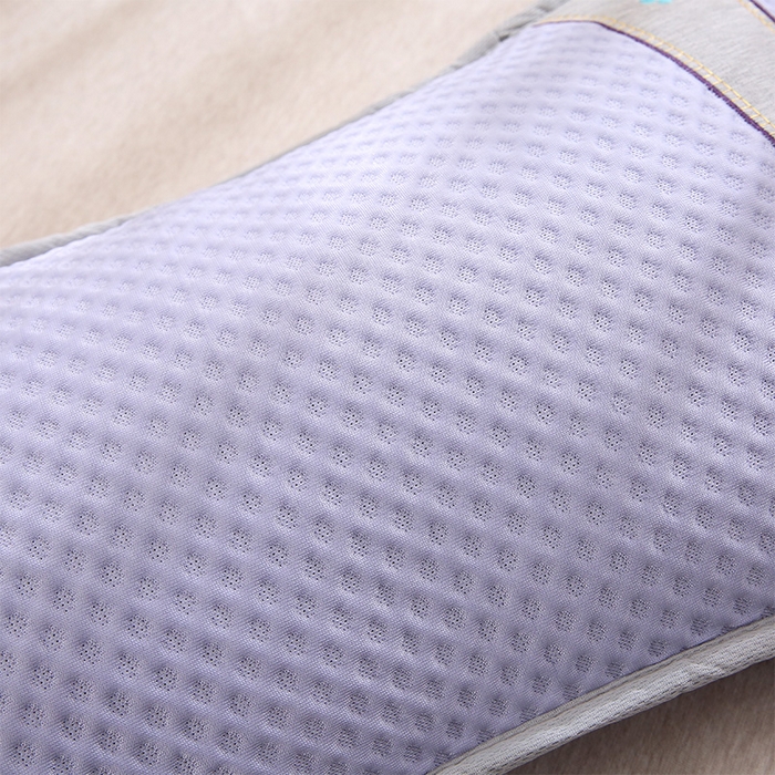 91家纺网 家纺一手货源 找家纺 纽乐家纺 2025夏季夏凉茶香枕头冰丝凉感华夫格凉豆豆茶叶茉莉花枕头枕芯 冰丝华夫格茶香枕-紫色 35x55cm/只