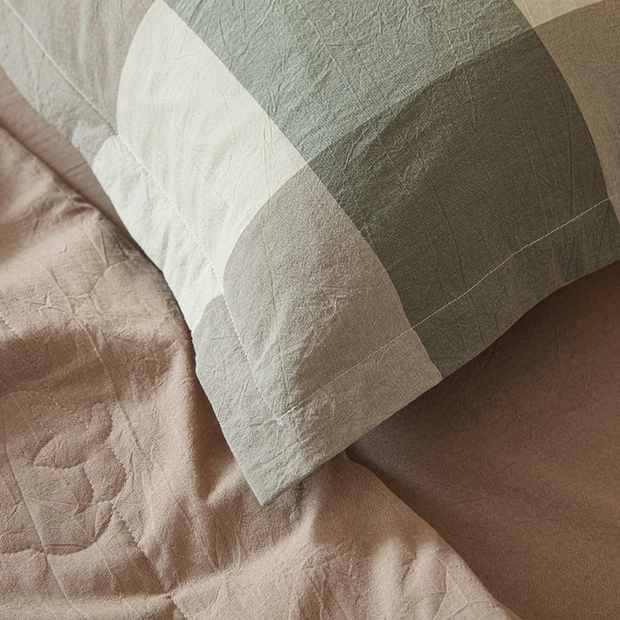 91家纺网 家纺一手货源 找家纺 西域种棉人·千百笠 2025新款A类100%新疆棉花夏凉被纯棉全棉填充原棉空调被手工宽边水洗棉夏被 绿大格