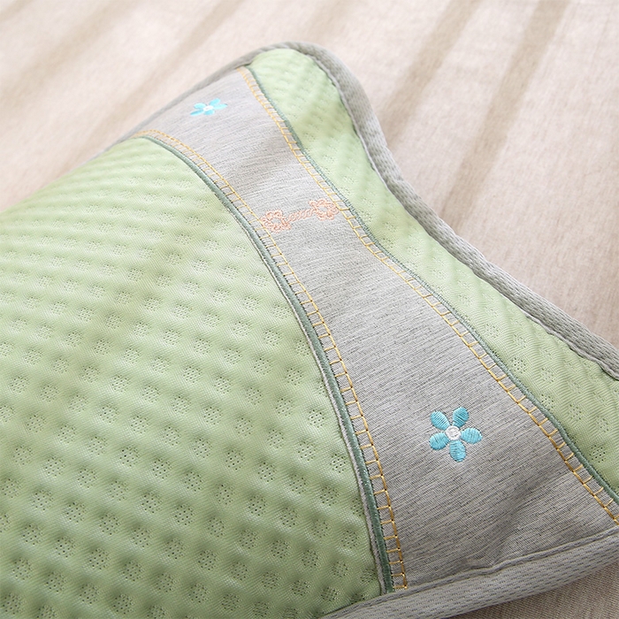 91家纺网 家纺一手货源 找家纺 （总）纽乐家纺 2025夏季夏凉茶香枕头冰丝凉感华夫格凉豆豆茶叶茉莉花枕头枕芯