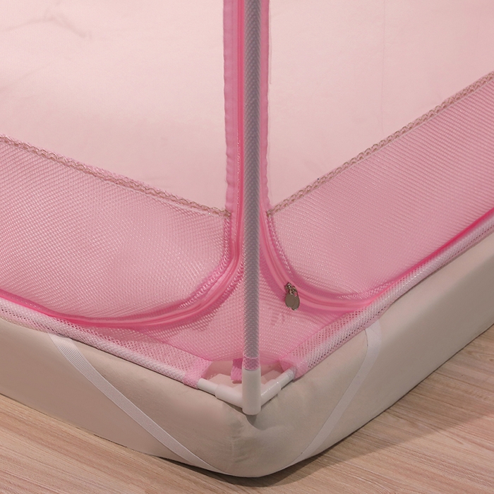 91家纺网 家纺一手货源 找家纺 （总）夏彩 2025新款U型三开门外穿坐床蚊帐系列-货号88538/88539