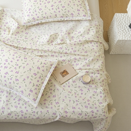 91家纺网 家纺一手货源 找家纺 （总）萌宝老粗布毛绒玩具 2025新款原棉老粗布印花床单系列细纱帆布软凉席三枚段条花边款