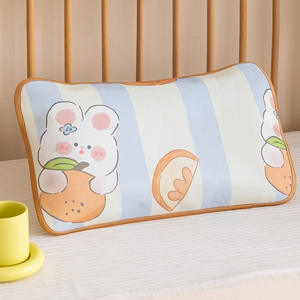 91家纺网 家纺一手货源 找家纺 （总）嗨生活 2025新款600D冰丝枕套 儿童枕套 幼儿园枕套