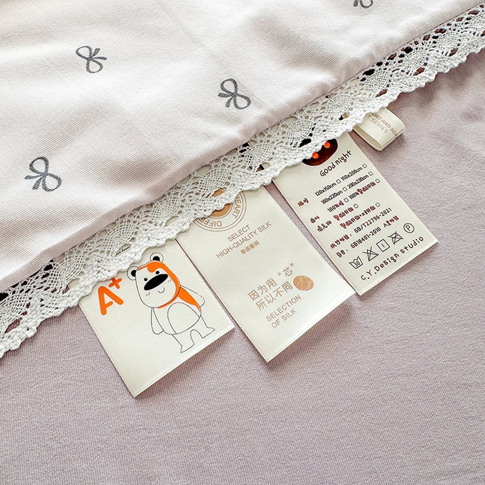 91家纺网 家纺一手货源 找家纺 斯卡诺家纺 2025新款针织双层纱韩版花边夏被四件套夏季夏凉被空调被 莫奈紫