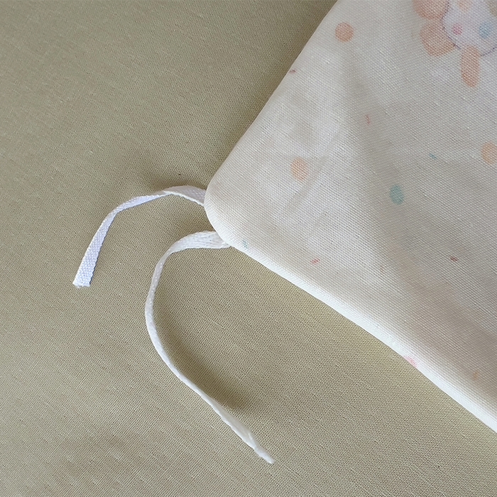 91家纺网 家纺一手货源 找家纺 优品阁  2025新款A类全棉有氧双层纱四件套 彩星汪汪