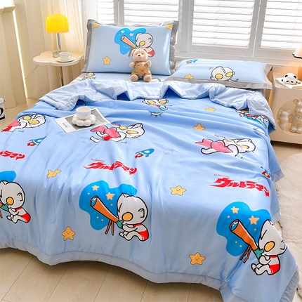 91家纺网 家纺一手货源 找家纺 （总）云恋 2025儿童卡通小版冰丝被夏凉被夏季空调被单人被子被芯可机洗薄款