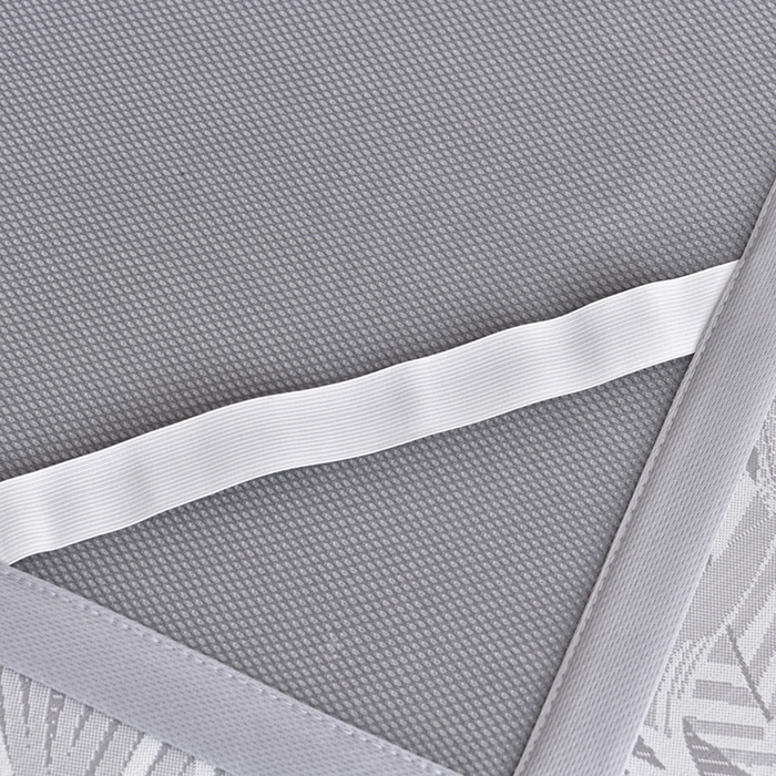 91家纺网 家纺一手货源 找家纺 芯诗曼家纺 2025新款三明治凉感丝提花冰丝席凉席 叶语恋-灰床席款