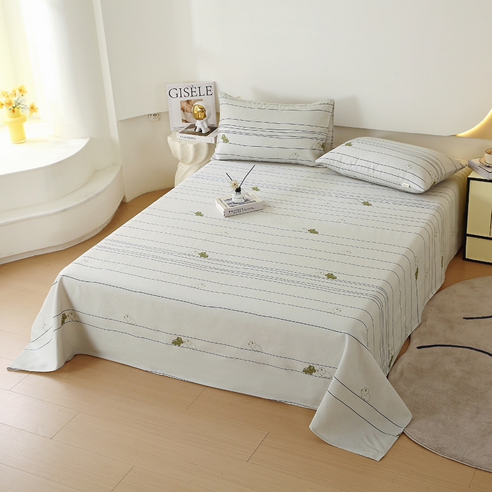 91家纺网 家纺一手货源 找家纺 爱彼家纺 2025新款锦柔老粗布席子凉席床单 条条龙