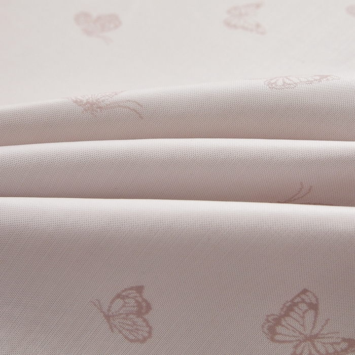 91家纺网 家纺一手货源 找家纺 曲宿家纺 2025新款高分子色织提花软凉席系列 蝴蝶-粉