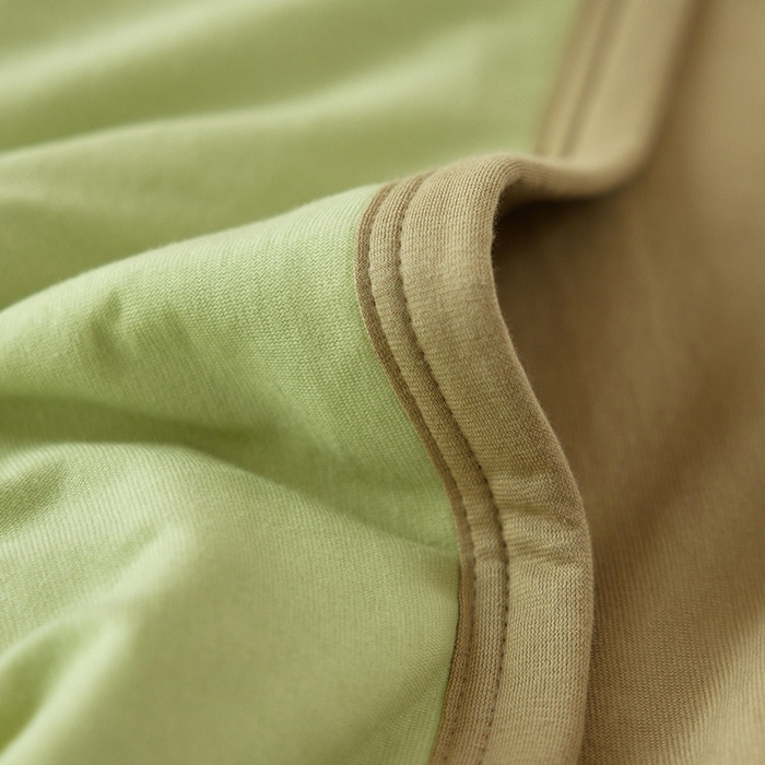 91家纺网 家纺一手货源 找家纺 安莱生活 2025新款全棉纯棉云感针织棉双拼夏被夏凉被空调被 翠暖双拼