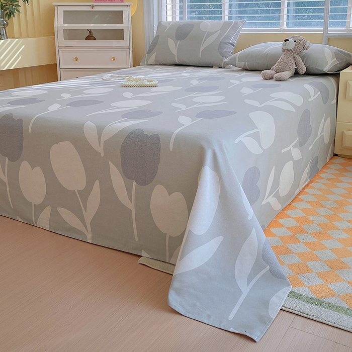 91家纺网 家纺一手货源 找家纺 爱彼家纺 2025新款锦柔老粗布席子凉席床单 人间白茶