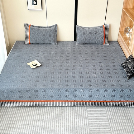 手艺人家纺 2025新款雪尼尔提花炕盖榻榻米炕垫 XK3552灰
