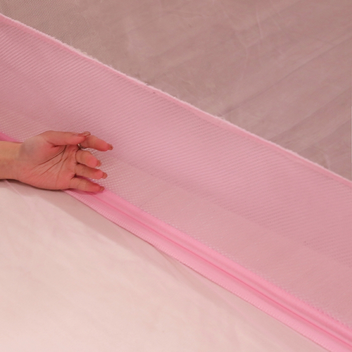 91家纺网 家纺一手货源 找家纺 （总）夏彩 2025新款U型三开门外穿坐床蚊帐系列-货号88538/88539