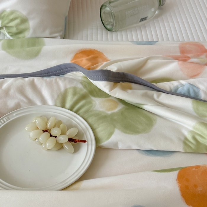 91家纺网 家纺一手货源 找家纺 觅糖家纺 2025新款软糯针织云柔大豆夏被 花梦