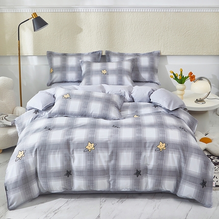 91家纺网 家纺一手货源 找家纺 （总）约素 2025新款12868全棉单被套新花型