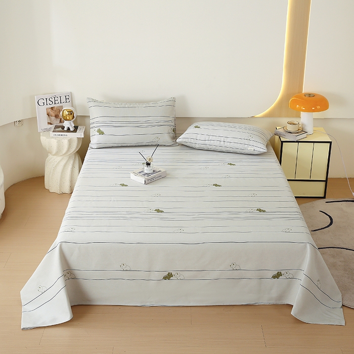 91家纺网 家纺一手货源 找家纺 爱彼家纺 2025新款锦柔老粗布席子凉席床单 条条龙