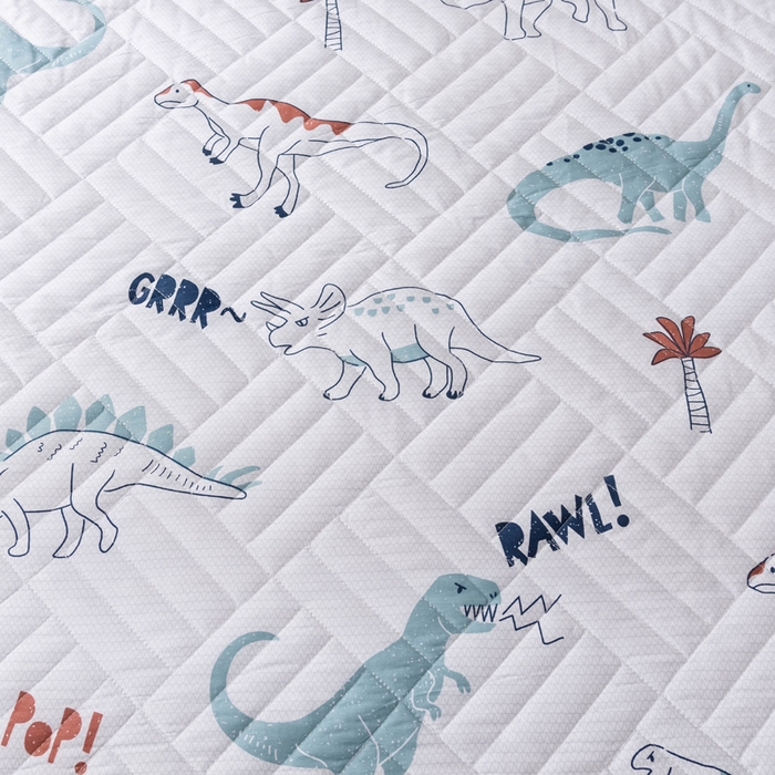 91家纺网 家纺一手货源 找家纺 优乐家纺 2025新款纯棉印花夹棉床笠三件套系列-纽扣款新狂欢乐园