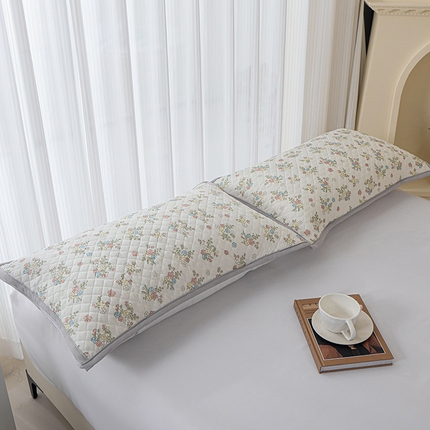 91家纺网 家纺一手货源 找家纺 美宜家 2025新款夏季凉感丝绗缝绑带枕巾隔脏吸汗冰丝枕巾 盛夏 一对