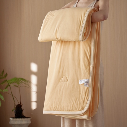 91家纺网 家纺一手货源 找家纺 （总）安莱生活 2025新款全棉纯棉云感针织棉双拼夏被夏凉被空调被