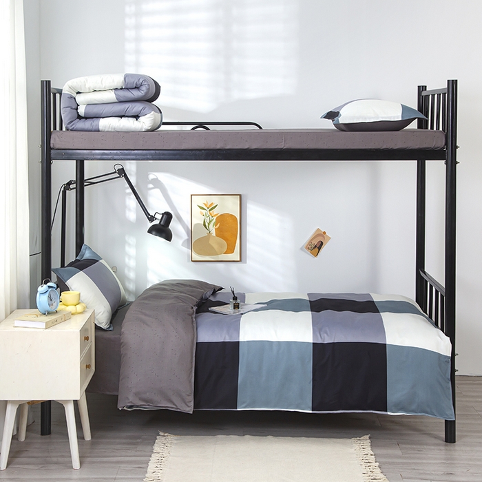 91家纺网 家纺一手货源 找家纺 悦织湾家纺 2025新款印花学生宿舍亲肤芦荟棉三件套单双人四件套轻奢印花磨毛床上用品 创意空间