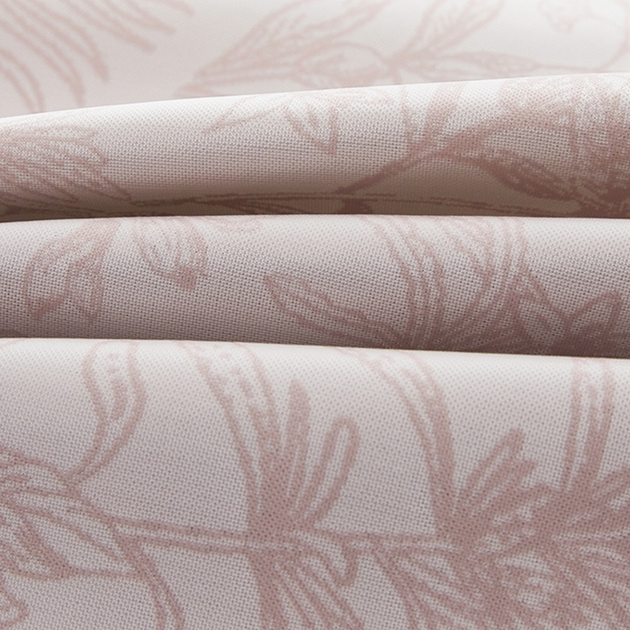 91家纺网 家纺一手货源 找家纺 曲宿家纺 2025新款高分子色织提花软凉席系列 葱郁-粉