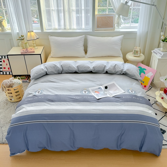 91家纺网 家纺一手货源 找家纺 红粉佳人家纺 2025春夏新款A类全棉纯棉12868纯棉单被套 皇家风范