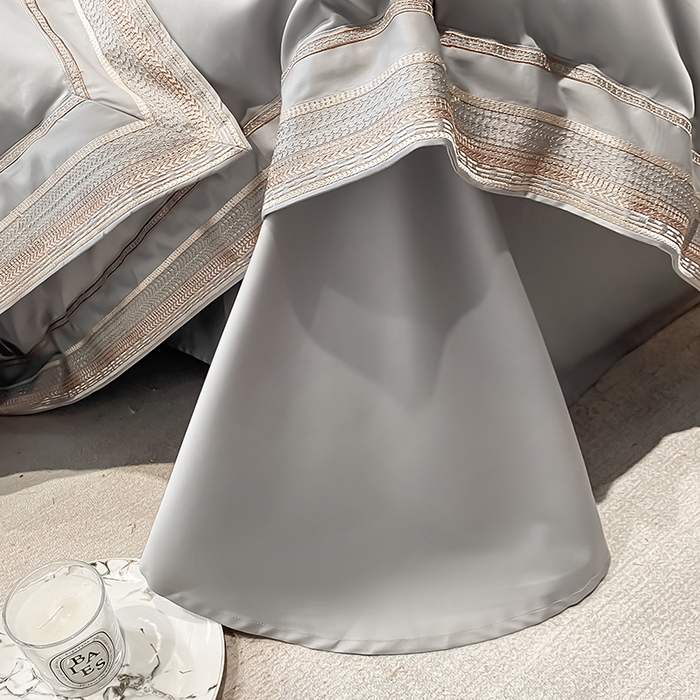 91家纺网 家纺一手货源 找家纺 （总）瑞驰家纺 2025新款长绒棉纯棉绣花四件套--千寻系列