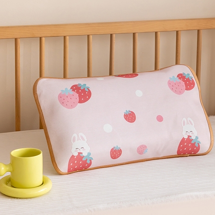 91家纺网 家纺一手货源 找家纺 （总）嗨生活 2025新款600D冰丝枕套 儿童枕套 幼儿园枕套